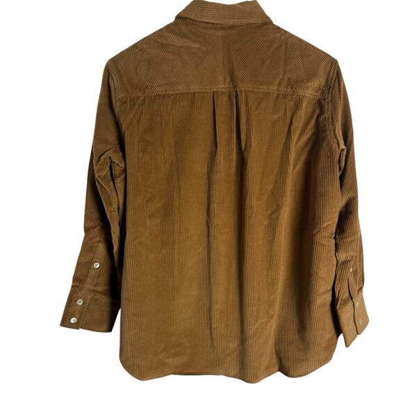 AYR The Deep End Brown Corduroy Relaxed Fit Button Up Shirt Size XS - Picture 6 of 8